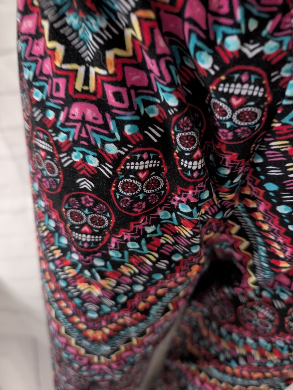 No Boundaries  Sugar Skull Print Leggings